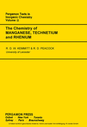 The Chemistry of Manganese, Technetium and Rhenium