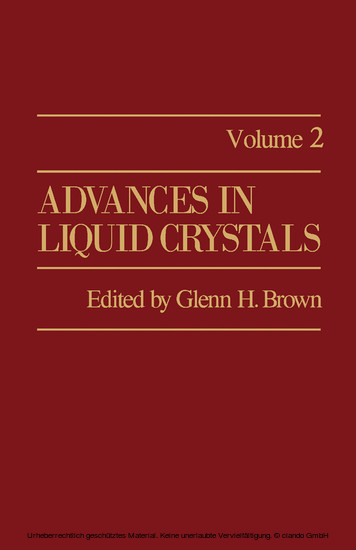 Advances in Liquid Crystals main product photo