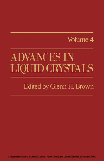 Advances in Liquid Crystals main product photo