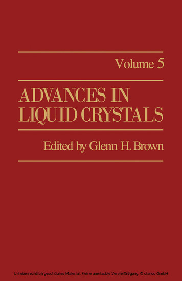 Advances in Liquid Crystals main product photo