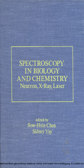Spectroscopy in Biology and Chemistry main product photo