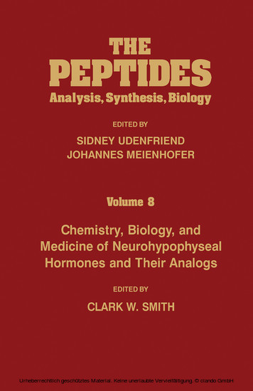 Chemistry, Biology, and Medicine of Neurohypophyseal Hormones and Their Analogs main product photo