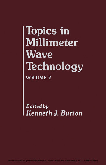 Topics in Millimeter Wave Technology main product photo