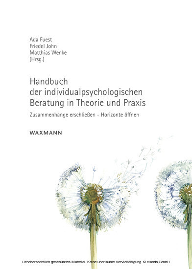Handbuch der individualpsychologischen Beratung in Theorie und Praxis main product photo