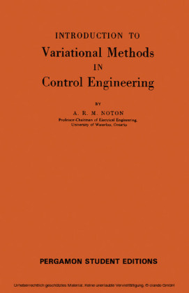 Introduction to Variational Methods in Control Engineering