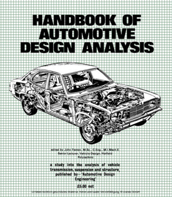 Handbook of Automotive Design Analysis