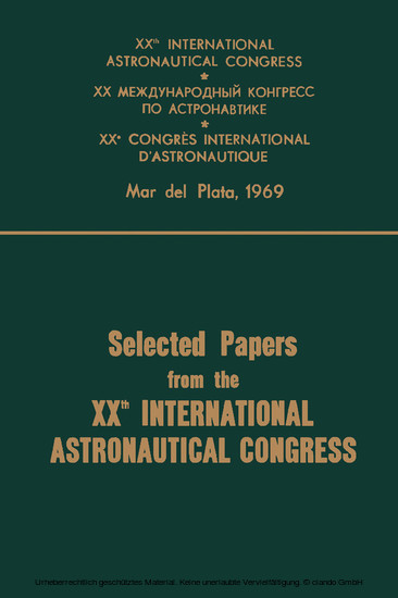 Proceedings of the XXth International Astronautical Congress main product photo