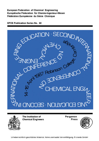 Second International Conference on Chemical Engineering Education main product photo