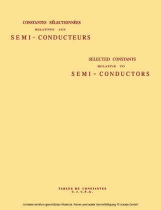 Selected Constants Relative to Semi-Conductors