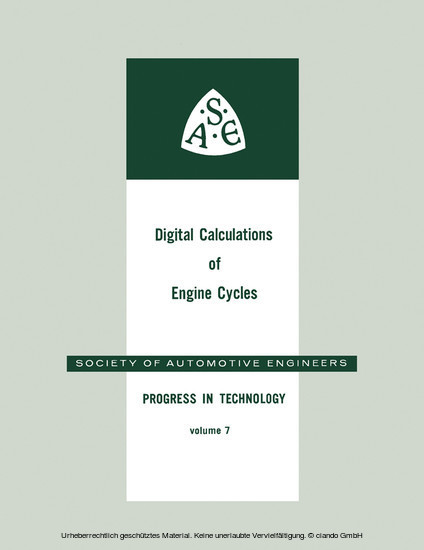 Digital Calculations of Engine Cycles main product photo