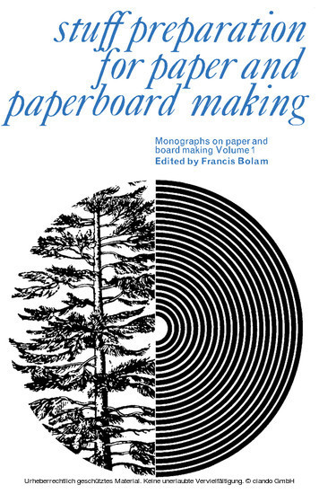 Stuff Preparation for Paper and Paperboard Making main product photo