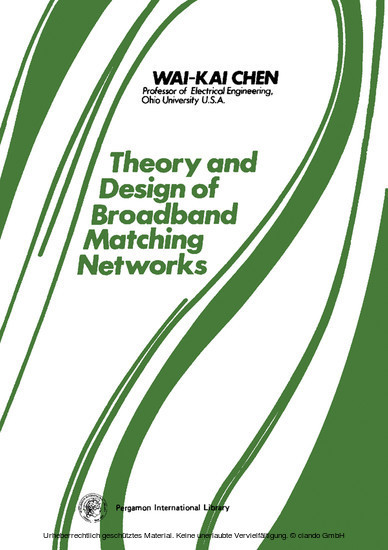 Theory and Design of Broadband Matching Networks main product photo