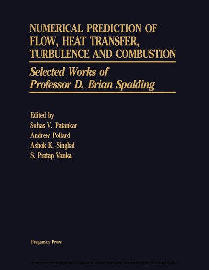 Numerical Prediction of Flow, Heat Transfer, Turbulence and Combustion main product photo