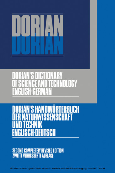 Dictionary of Science and Technology main product photo
