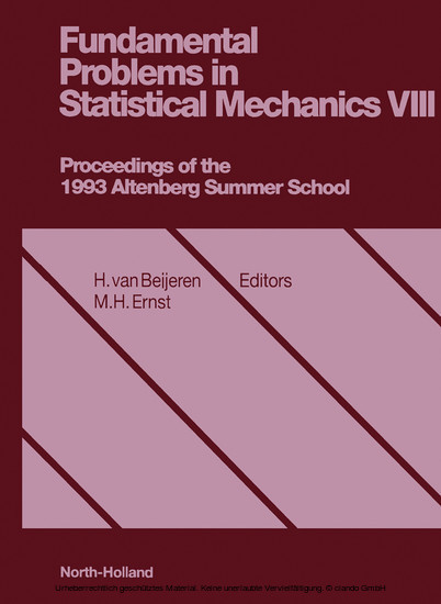 Fundamental Problems in Statistical Mechanics, VIII main product photo