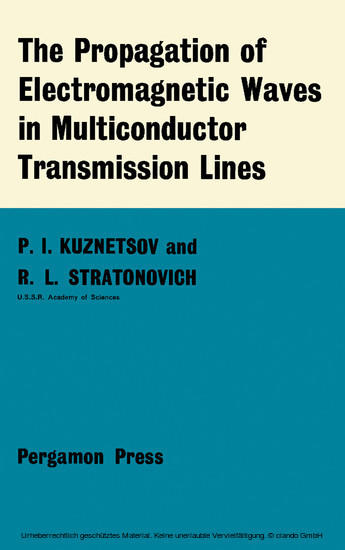 The Propagation of Electromagnetic Waves in Multiconductor Transmission Lines main product photo