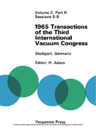 1965 Transactions of the Third International Vacuum Congress