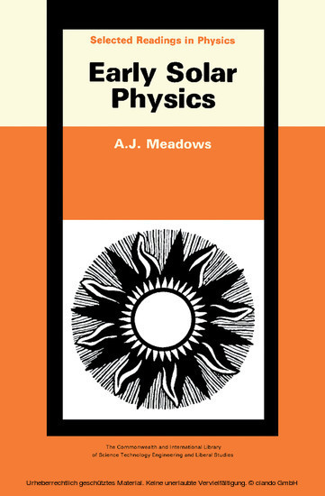Early Solar Physics main product photo