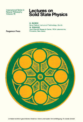 Lectures on Solid State Physics