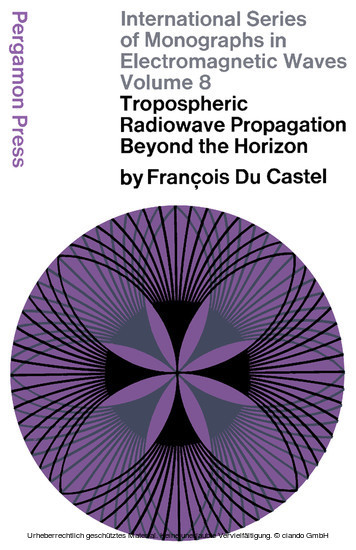 Tropospheric Radiowave Propagation Beyond the Horizon main product photo