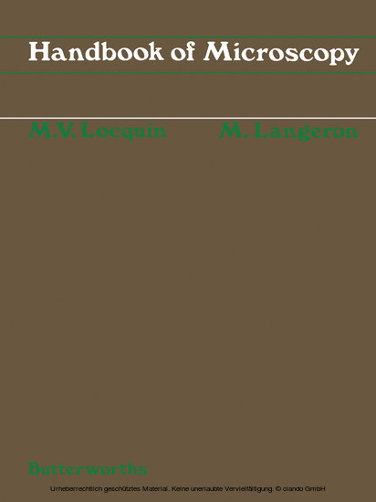 Handbook of Microscopy main product photo