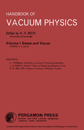 Gases and Vacua main product photo