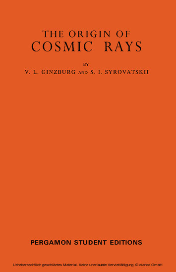 The Origin of Cosmic Rays main product photo