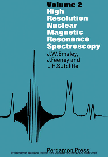 High Resolution Nuclear Magnetic Resonance Spectroscopy main product photo