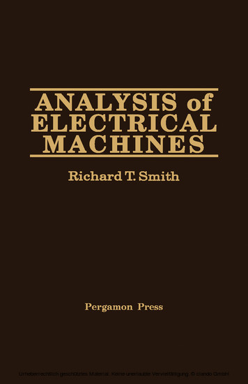 Analysis of Electrical Machines main product photo