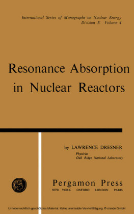 Resonance Absorption in Nuclear Reactors