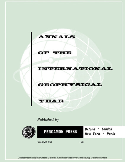 IGY Calendar Record: Ozone Instruction Manual main product photo