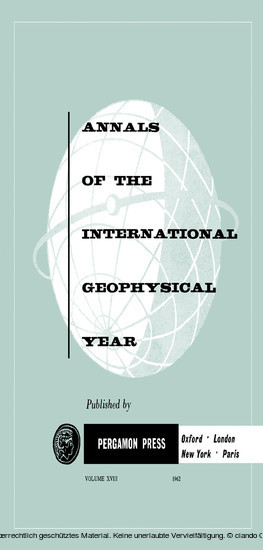 Tables of IGY Monthly Median Ionospheric Data main product photo