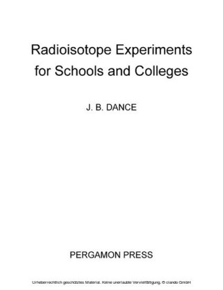 Radioistope Experiments for Schools and Colleges