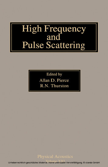 High Frequency and Pulse Scattering main product photo