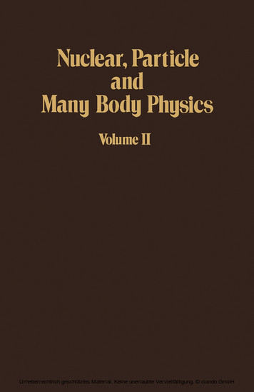 Nuclear, Particle and Many Body Physics main product photo