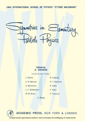 Symmetries in Elementary Particle Physics
