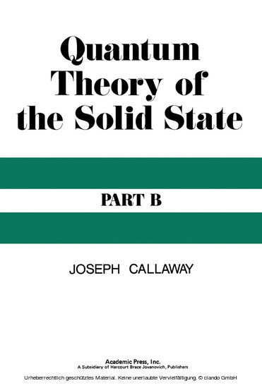 Quantum Theory of the Solid State main product photo