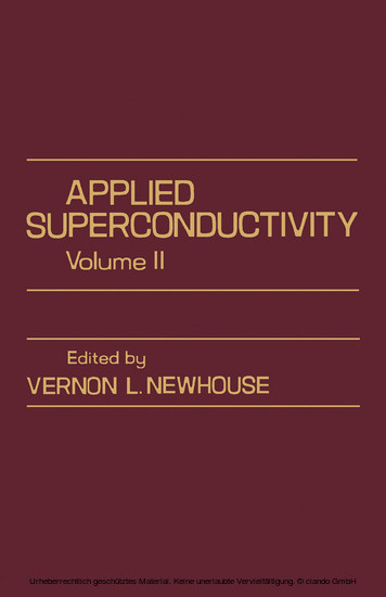Applied Superconductivity main product photo