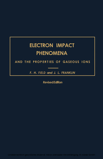 Electron Impact Phenomena main product photo