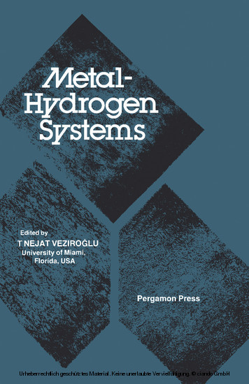 Metal-Hydrogen Systems main product photo