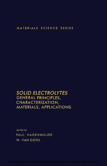 Solid Electrolytes main product photo