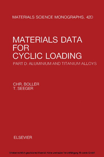 Materials Data for Cyclic Loading main product photo