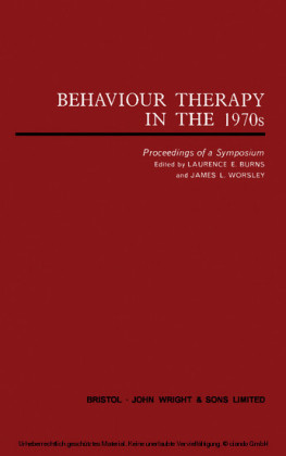 Behaviour Therapy in the 1970s