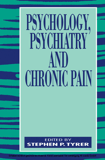 Psychology, Psychiatry and Chronic Pain main product photo