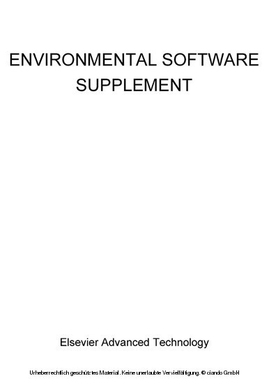 Environmental Software Supplement main product photo