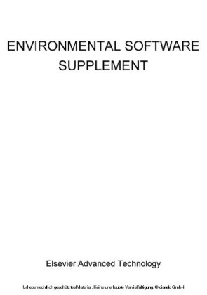 Environmental Software Supplement