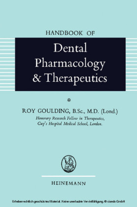 Handbook of Dental Pharmacology and Therapeutics