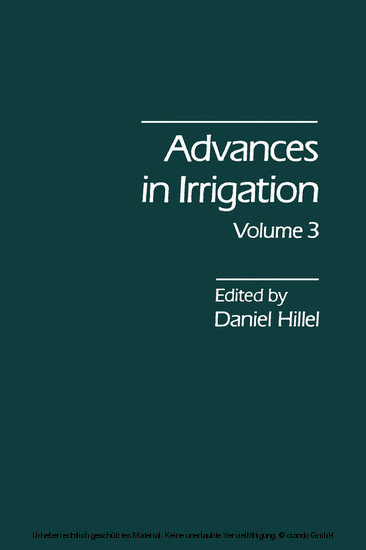 Advances in Irrigation main product photo