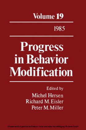 Progress in Behavior Modification