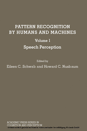 Pattern Recognition by Humans and Machines main product photo